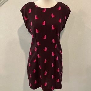 Ann Taylor LOFT Cat Print Dress